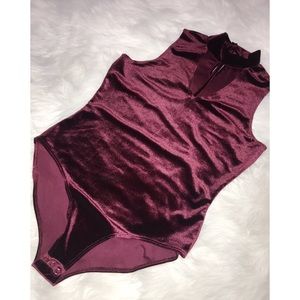 Burgundy Bodysuit